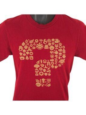 Super Mario Bros T Shirt Mens Size Small Red FanGamer Nintendo Made In USA